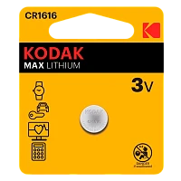 Батарейка Kodak MAX CR1616 BL1 Lithium 3V (1/60/240/50400)