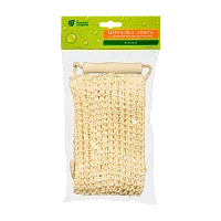 Мочалка для тела Банные штучки 56.5см x 11см сизаль с ручками (1/30)