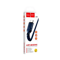 Кабель HOCO X59 USB (m)-Type-C (m) 1м 3.0A нейлон синий (1/33/330)