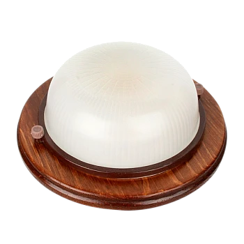 Светильник влагозащищенный Camelion 1302D 60W 230V E27 IP54 накладной орех (1/8)