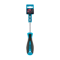 Отвертка шлицевая SL4x75, эргономичная 2х-компонентная рукоятка, CR-V, магнит,Smartbuy Tools (1/192)