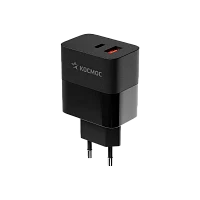 Автомобильное З/У Космос 1USB/Type-C 3.0A 30W QC3.0 / PD3 черный (1/40/80)