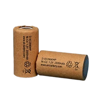 Аккумулятор ET D-SC2000HP 2000мАч, Ni-CD в картоне, с повышенной токоотдачей (1/25/400)