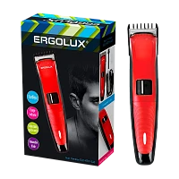 Триммер для волос и бороды Ergolux ELX-HT01-C43 красный (1/24)