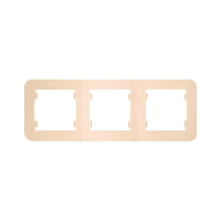 Рамка Makel Lillium 3пост. кремовый 71213 (1/20)
