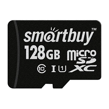 Карта памяти microSD Smartbuy 128GB Class10 UHS-I (U1) 90 МБ/сек без адаптера
