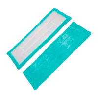 Насадка для швабры Рыжий кот MopM3-H микрофибра 44х14см с карманами бирюзовый (1/5/150)