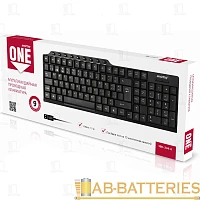 Клавиатура проводная Smartbuy 234 ONE классическая USB 1.5м мультимед. черный (1/20)