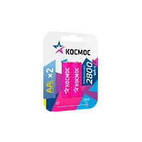 Аккумулятор бытовой Космос HR6 AA BL2 NI-MH 2800mAh (2/24/288)