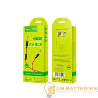 Кабель AUX HOCO UPA12 Jack 3.5mm (m)-Jack 3.5mm (m) 1м силикон красный (1/30/300)