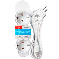 Удлинитель Smartbuy NEW 3р.С/З 16A 7.0м ПВС 3x1мм² белый