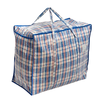 Сумка на молнии "Клетка" Рыжий кот  60х50х30см (1/12/120)