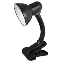 Светильник настольный Ultraflash UF-320 60W 230V E27 прищепка черный (1/42)