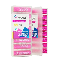 Аккумулятор бытовой Космос HR6 AA BOX8 NI-MH 2800mAh (8/320)