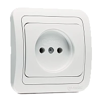 Розетка Makel Mimoza 1гн. 16A белый 12022 (1/12)