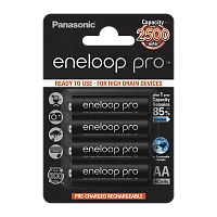 Аккумулятор предзаряженный RTU Panasonic HR6 AA BL2 NI-MH eneloop pro 2500mAh (2/16/192)