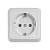 Розетка Прогресс Fit 1гн. 10A С/З ABS + Керамика белый (1/10/200)