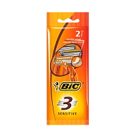 Бритва одноразовая BIC "БИК 3 Sensitive" 3 лезвия 2шт. (1/20)