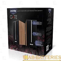 Колонки 2.0 Smartbuy GATE 20W USB/bluetooth черный/светло-коричневый (1/8)