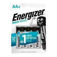 Батарейка Energizer MAX Plus LR6 AA BL4 Alkaline 1.5V (4/96)