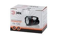 Фонарь туристический ЭРА FA12M 1.5W 12LED от аккумулятора черный (1/8/320)