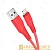 Кабель HOCO X58 USB (m)-Lightning (m) 1.0м 2.4A силикон красный (1/22/220)