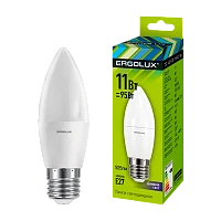 Лампа светодиодная Ergolux C35 E27 11W 6500К 172-265V свеча (1/10/100)