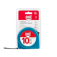 Рулетка измерительная Smartbuy ONE Tools 10м*25мм пластик фиксатор голубой (1/48)