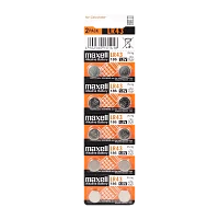 Батарейка Maxell G12/LR1142/LR43/386A/186 BL10 Alkaline 1.5V (10/200/3600/7200)