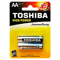 Батарейка Toshiba LR6 AA BL2 Alkaline 1.5V (2/24/288)