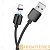 Кабель Borofone BX57 USB (m)-microUSB (m) 1.0м 2.4A силикон магнит черный (1/360)