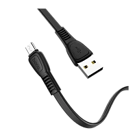 Кабель HOCO X40 USB (m)-microUSB (m) 1м 2.4A TPE черный (1/33/330)