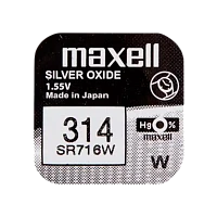 Батарейка Maxell 314 BL1 Silver Oxide 1.55V 0%Hg (1/10/100)