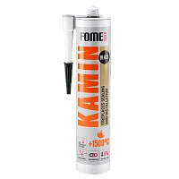 Герметик FOME FLEX Kamin +1500 300мл жаростойкий черный (1/12)