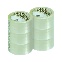 Скотч Noname ПП 48мм*66м 43мкм упаковочный акрил 6шт. прозрачный (6/36)