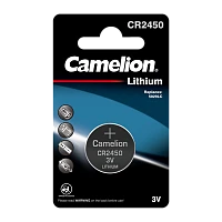 Батарейка Camelion CR2450 BL1 Lithium 3V (1/10/1800)