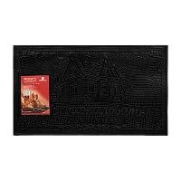 Коврик придверный VORTEX "Добро пожаловать" 35х60см черный (1/20)