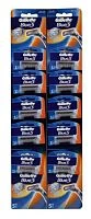 Бритва одноразовая Gillette "BLUE3" 3 лезвия 10шт. на карте (10/120)