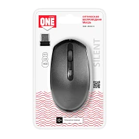 Мышь беспроводная Smartbuy 280AG классическая USB бесшумная черный (1/40)