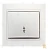 Выключатель Smartbuy проходной 1-клавишный 10А белый, керамика "Венера"