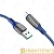 Кабель HOCO S51 USB (m)-Lightning (m) 1.2м 2.4A нейлон дисплей синий (1/16/160)