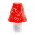 Ночник Camelion NL-193 "Светильник красный" 3LED 0.5W 220V в розетку (1/24/96)
