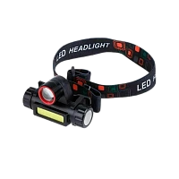 Фонарь налобный Без бренда YYC 101/ HT 665 от батареек power bank черный