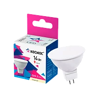 Лампа светодиодная Космос JCDR GU5.3 14W 3000К 220-240V софит матовая (1/10/80)