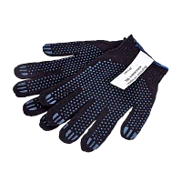 Перчатки Рыжий кот ХБ 4 нити 1 пара черный (1/10/200)