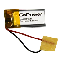 Аккумулятор Li-Pol GoPower LP401225 PK1 3.7V 90mAh с/з (1/250)