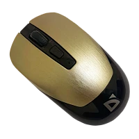 Мышь беспроводная Defender MM-605 классическая USB золотой (1/40)