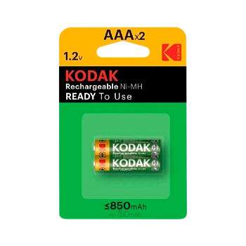 Аккумулятор предзаряженный RTU Kodak HR03 AAA BL2 NI-MH 850mAh (2/20/240/20160)