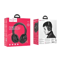 Наушники полноразмерные HOCO W33 bluetooth 5.0 с микр. microSD черный (1/30)