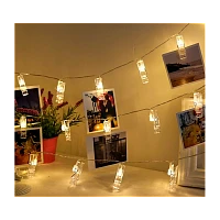 Гирлянда Космос "Прищепки" 20LED 2.2м лампочки нить белый (1/48)